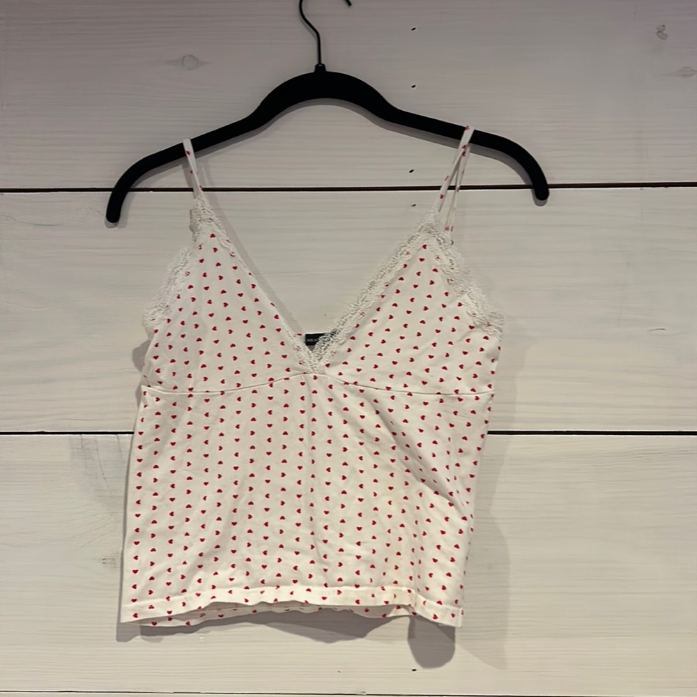 Brandy Melville heart tank top